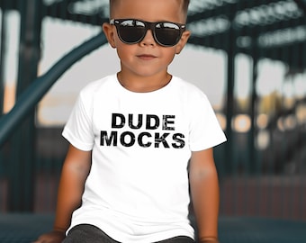 Bella Canvas 3001T Mockup, Toddler Mockup, Kids Shirt Mockup, Kids White Shirt Mockup, Mockups for Kids, Boys Mockup, Model Mockup