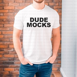 Bella Canvas 3001 Mockup, Male Tshirt Mockup, 3001 White Mockup, White Shirt Mockup, Model Mockup, Male 3001 Mockup, Mens White Shirt Mockup