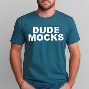 Bella Canvas 3001 Heather Deap Teal Mockup, Male Tshirt Mockup, Deep Teal Mockup, Model Mockup, Male 3001 Mockup, Heather Deep Teal Mockup