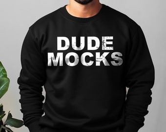 Gildan 18000 Black Mockup, Gildan Mens Mockup, Black Sweatshirt Mockup, Male Model Mockup, Gildan 18000 Mockup, Sweatshirt Mockup Black