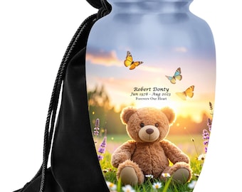 Teddy Bear Urns for Human Ashes | Child, Infant, or Adult Memorial