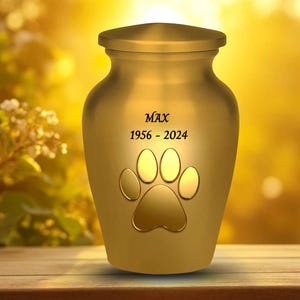 Pet Urns for Dog Ashes keepsake Urn | Personalized Dog Cremation Urn for Ashes | Pet Memorial Gift | Animal Urns for Dogs Ashes Keepsake Urn