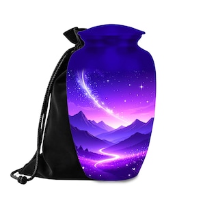 Galaxy Night Sky Urns for Ashes keepsake Urn | Personalized Cremation Urn for Human Ashes | Urn for Ashes Adult Male | Small and Large Urns