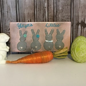 Gepersonaliseerde bunny schilderij