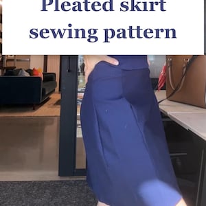 sewing pattern: paneled skirt