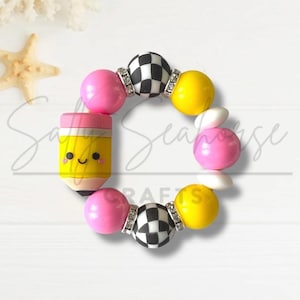 Back to School Pencil Tumbler Cup Handle Charm | Gifts for Women | Stanley  Cup Accessories | Stanley Handle Charm | Kawaii Pencil Charm
