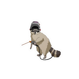 Stick-welder raccoon