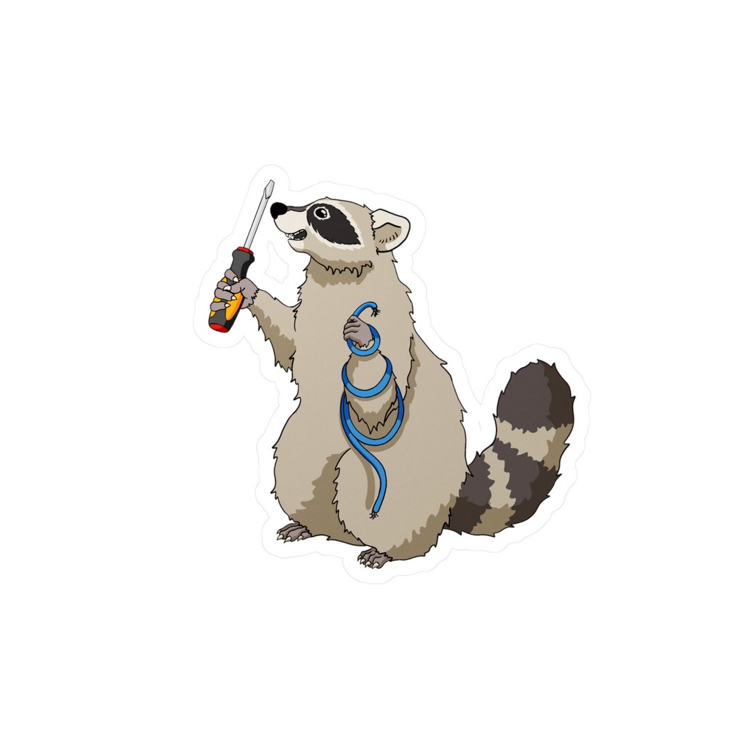 Electrician Raccoon - Etsy