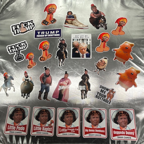 Trump Funny Sticker Ultimate Bundle, Vinyl Sticker, MAGA, Laptop Decal, Hardhat Sticker
