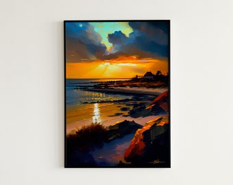 Skagen Sea house. digital print download