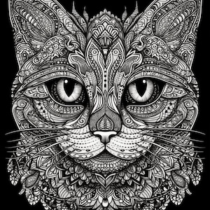 Purrfect Patterns: Cat Mandala Coloring Book - Relax and Unleash Your