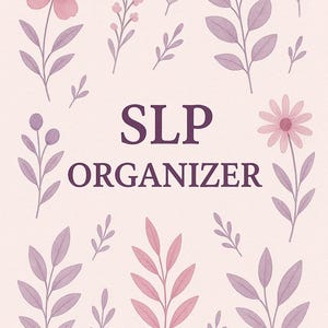 SLP Data Collection & Organization Template | Speech Therapy Caseload Planner | Progress Tracking Sheets for Speech-Language Pathologists