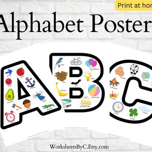 Alphabet Printable Posters A-Z