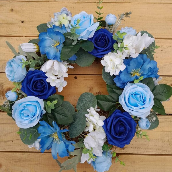 Navy Artificial Flowers Etsy UK