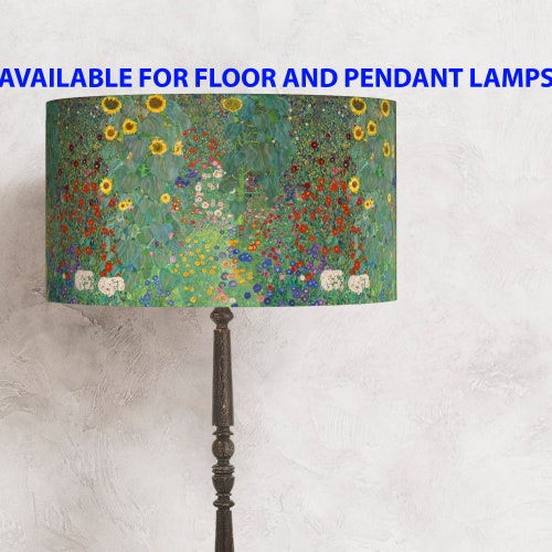 Abat-jour floral vert - Prairie , - parfait pour votre lampe et votre intérieur !     Abat-jour fait main ! Expédition dans le monde entier ! :-)