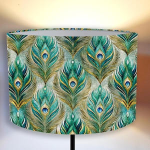 Lampenschirm für die Lampe - Pfauenfedern Muster, Pfau -perfekt für Ihre Lampe und Interieur! Lampenschirm für die Lampe ! Versand weltweit