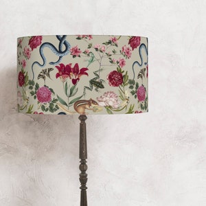 Original lampshade with Flowers and Animals  -perfect for your lamp and interior! lampshade for the lamp ! Shipping worldwide !