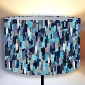 Abstract lampshade in shades of blue modern interior design ,perfect for your lamp and interior! lampshade for the lamp ! Shipping worldwide