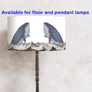 Abat-jour élégant - Baleines - parfait pour votre lampe et votre intérieur ! abat-jour pour la lampe ! Expédition dans le monde entier !