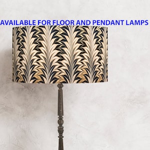Beige-black palm lampshade   - perfect for your lamp and interior!     Handmade lampshade  ! Shipping worldwide ! :-)