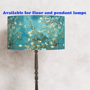 Blue lampshade for the lamp - Almond Blossom. -perfect for your lamp and interior! lampshade for the lamp ! Shipping worldwide !