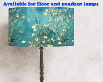 Abat-jour bleu pour la lampe - Almond Blossom. -parfait pour votre lampe et votre intérieur! abat-jour pour la lampe ! Expédition dans le monde entier !