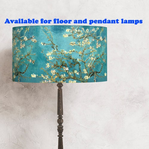 Blue lampshade for the lamp - Almond Blossom. -perfect for your lamp and interior! lampshade for the lamp ! Shipping worldwide !