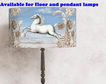 Een blauwe lampenkap - What is a horse like - perfect voor je lamp en interieur! lampenkap voor de lamp ! Verzending wereldwijd!