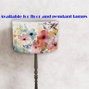 Original Lampenschirm mit Blumen perfekt für Ihre Lampe und Interieur! Handgemachter Lampenschirm !Versand weltweit!:-)