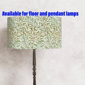 Vintage lampshade - William Morris Willow Bough leaves  perfect for your lamp and interior!     Handmade lampshade  Shipping worldwide