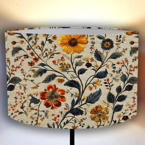 lampshade for a floor and pendant lamp, Vintage floral lampshade – perfect for floor and pendant lamps Handmade!   Shipping worldwide!