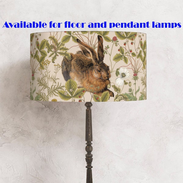 Beige lampshade for a lamp - Rabbit     perfect for your lamp and interior!  Handmade lamp shade !Shipping worldwide!:-)