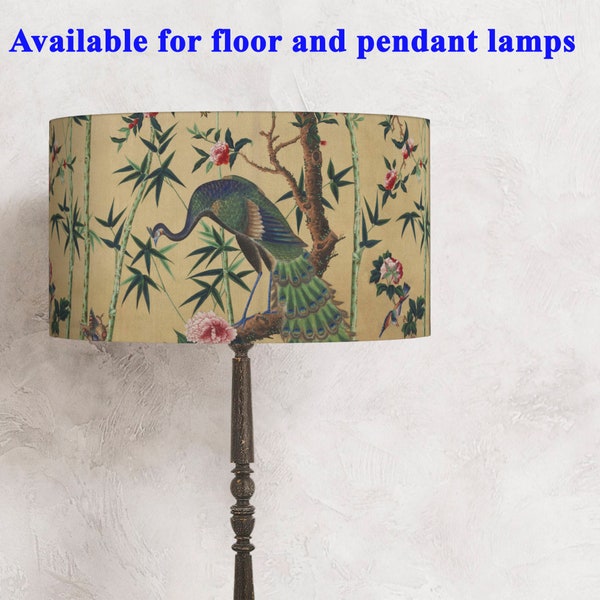 Lamp shade Peacock  - perfect for your lamp and interior!    lampshade for the lamp  Handmade lampshade  ! Shipping worldwide ! v2