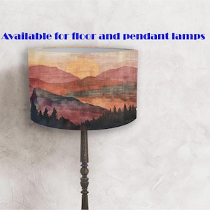 Lampskärm för en lampa, solnedgång, moln, himmel - perfekt för din lampa och inredning! Lampskärm för lampan! Frakt över hela världen! v2