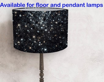 Lampenschirm für eine Steh- und Pendelleuchte, Milchstraße, Sterne, Himmel, Leinwand v3! Handgemacht! Versand weltweit!:-)