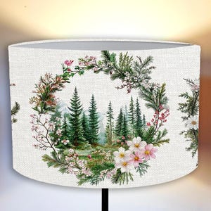 Elegant Botanical  Lampshade Forest, Flowers Nature | Handmade Lampshade | Forest & Floral Design   Shipping worldwide!:-)