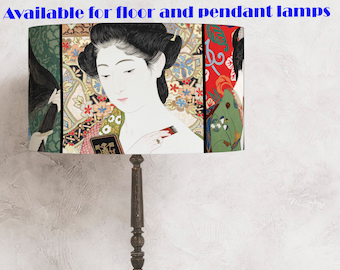 Japanese Decorative Lampshade - Beauties, Geisha  perfect for your lamp and interior! flowers Handmade lamp shade !Shipping worldwide!:-)