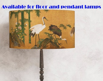 Beige Stylish Japanese Lampshade   perfect for your lamp and interior! flowers Handmade lamp shade !Shipping worldwide!:-) v2
