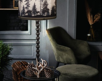 abat-jour avec un motif sur le thème de la forêt, des animaux - parfait pour votre lampe et votre intérieur ! abat-jour pour la lampe ! Expédition dans le monde entier !