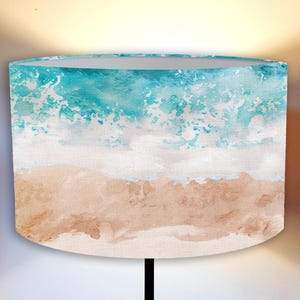 Abat-jour pour lampadaire et suspension, abat-jour mer, bord de mer - plage ! Fait main !   Expédition dans le monde entier ! :-)
