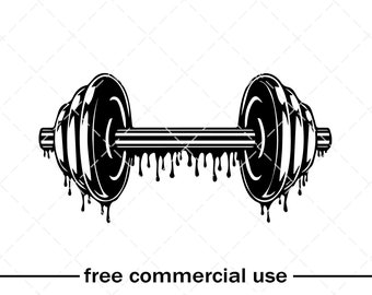 Dumbbell Svg, Barbell Svg, Dumbbell Clipart, Dumbbell Cricut, Cut File ...