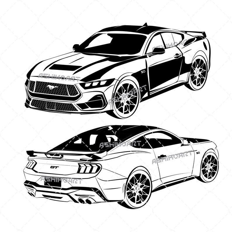 Ford Mustang Svg, Ford Svg, American Car Svg, Mustang Horse Svg