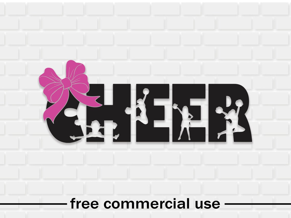 Cheer SVG File Instant Download, Cheer Cut File for Cricut, Cheerleader ...