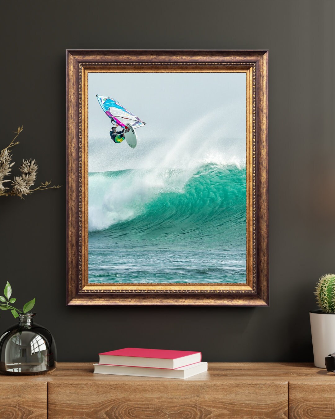 Vintage Aesthetic Living Room Wall Art Painting Poster Frame Mockup