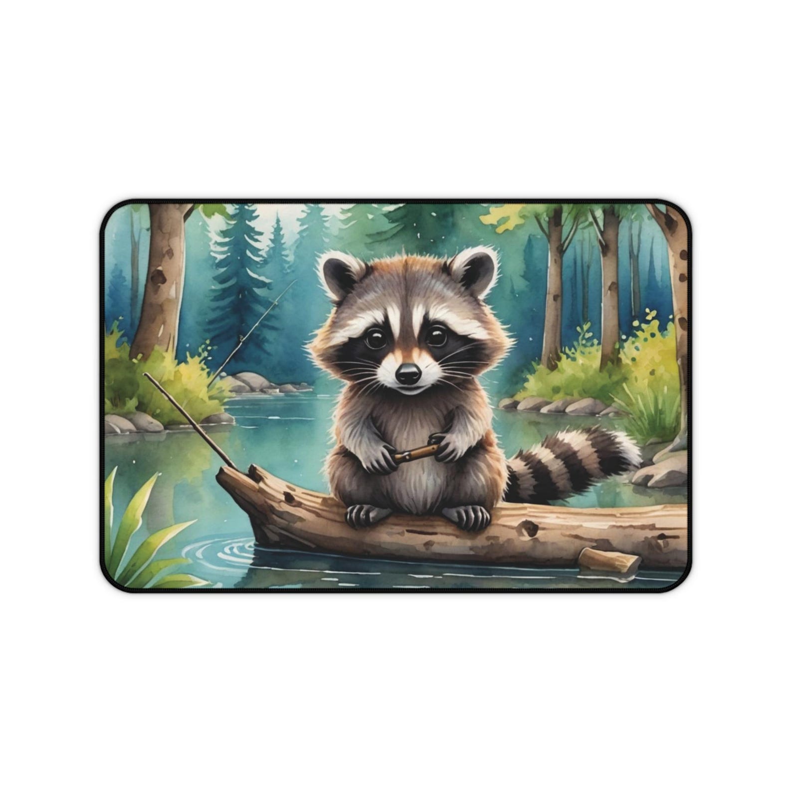 Cartoon Raccoon Mouse Pad - Etsy