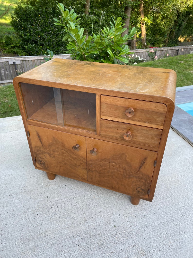 Vintage Sideboard / Cabinet Art Deco sideboard / 1950s / art deco furniture / antique furniture / vintage furniture / mid century sideboard image 2