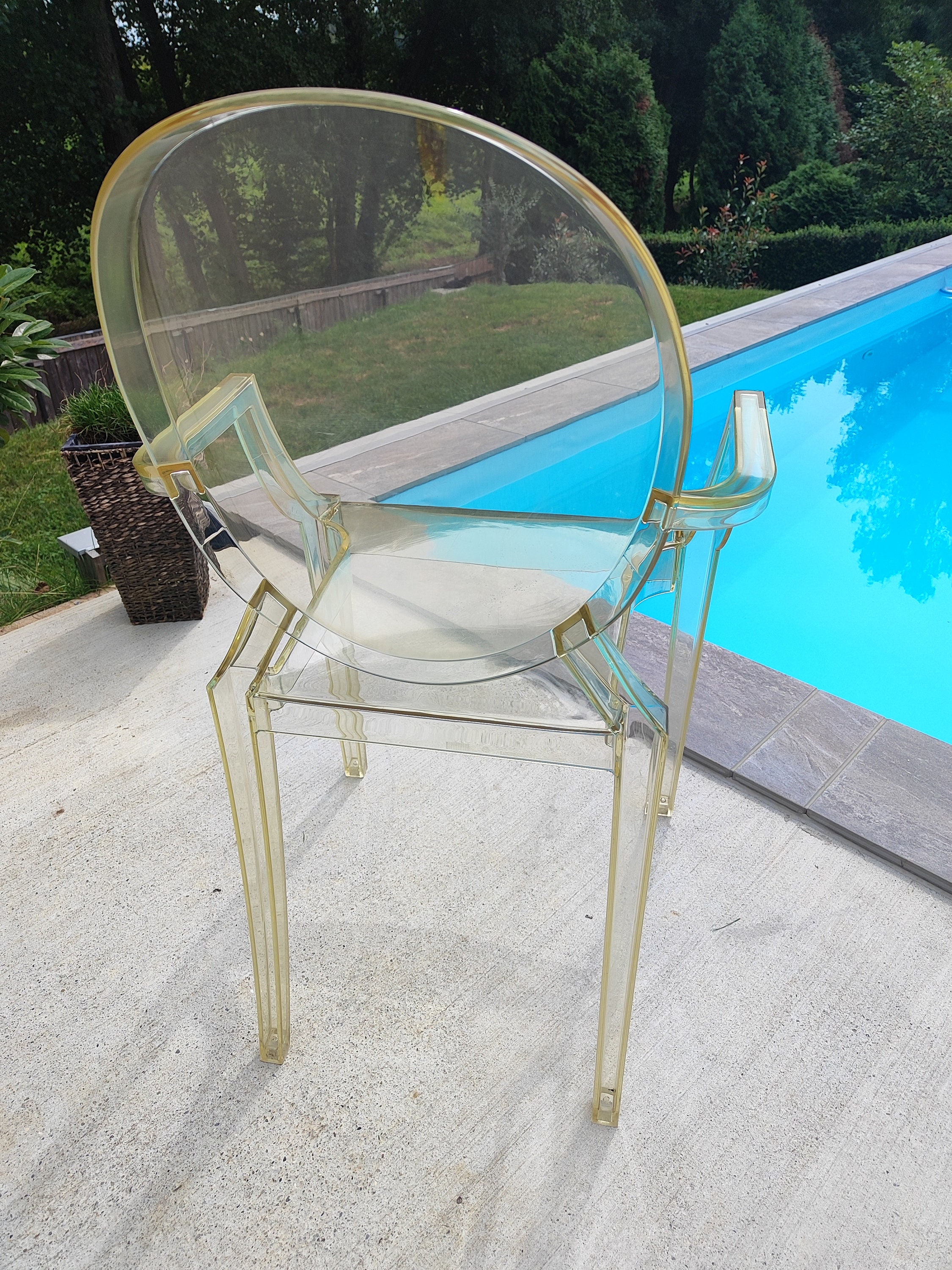 Kartell Louis Ghost Chair/made in 2003/yellow Straw Color/1 of 6 Chairs Etsy New Zealand
