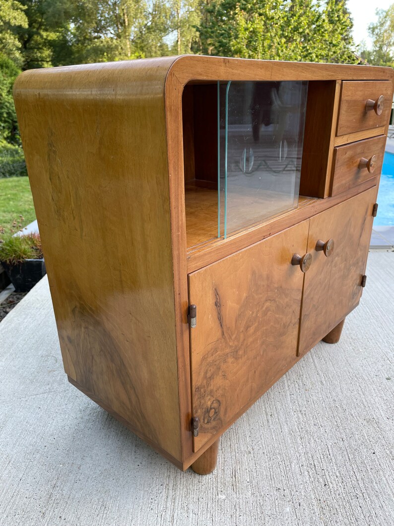 Vintage Sideboard / Cabinet Art Deco sideboard / 1950s / art deco furniture / antique furniture / vintage furniture / mid century sideboard image 6