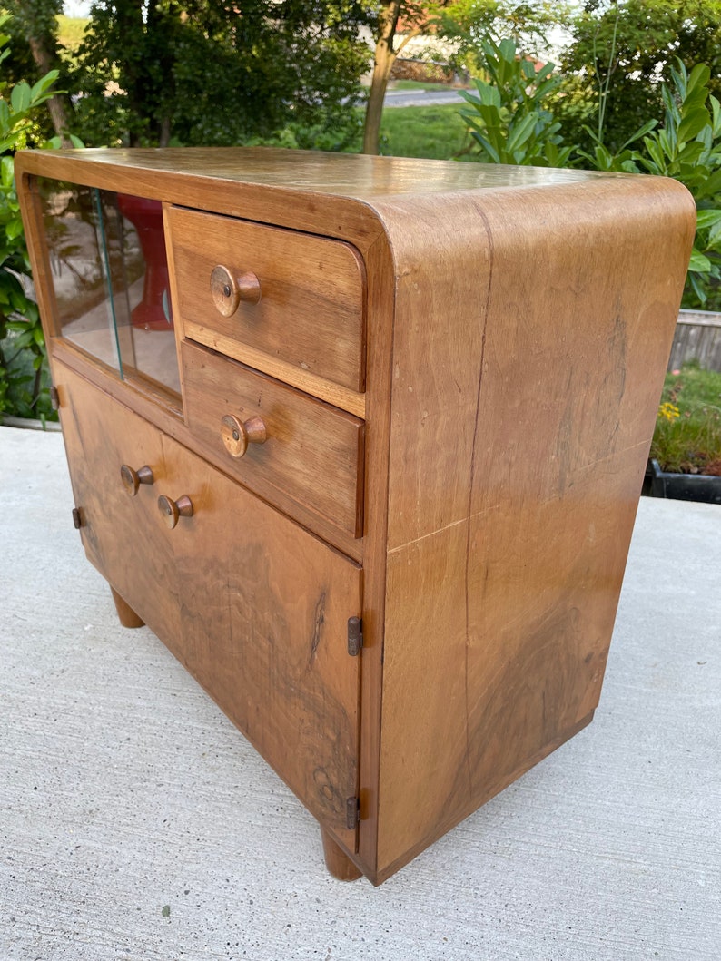 Vintage Sideboard / Cabinet Art Deco sideboard / 1950s / art deco furniture / antique furniture / vintage furniture / mid century sideboard image 5