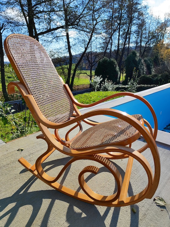 Bentwood Rocking Chair rocking Chair Retro Rocking Chair Old Rocking Chair Elegant Rocking Chair Beautiful yugoslavian 80s Etsy